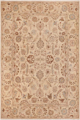 handmade Traditional Kafkaz Beige Tan Hand Knotted RECTANGLE 100% WOOL area rug 10 x 14